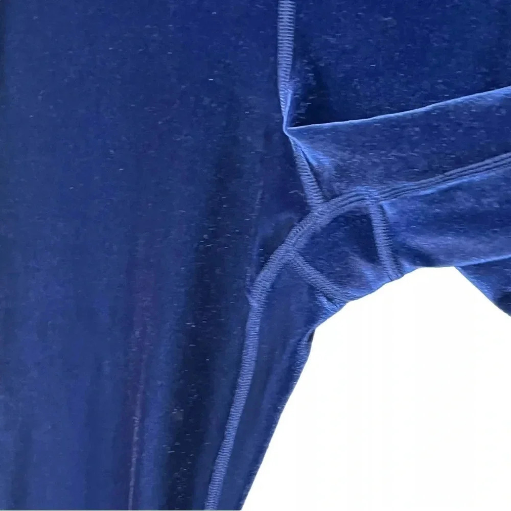 ATHLETA ELATION VELVET TIGHT BLUE SCARO SIZE XS - Picture 4 of 9